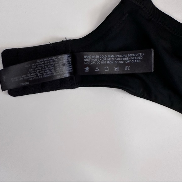 Natori Black T-Shirt Bra With Lace Straps 34DD Underwire - Picture 9 of 9